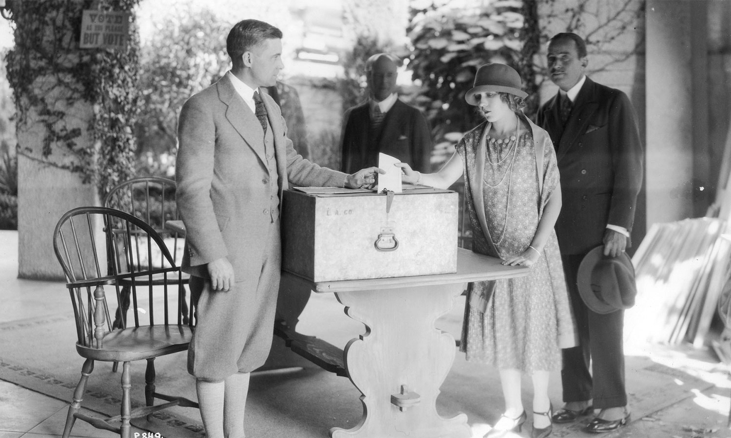 Pickford and Fairbanks Vote